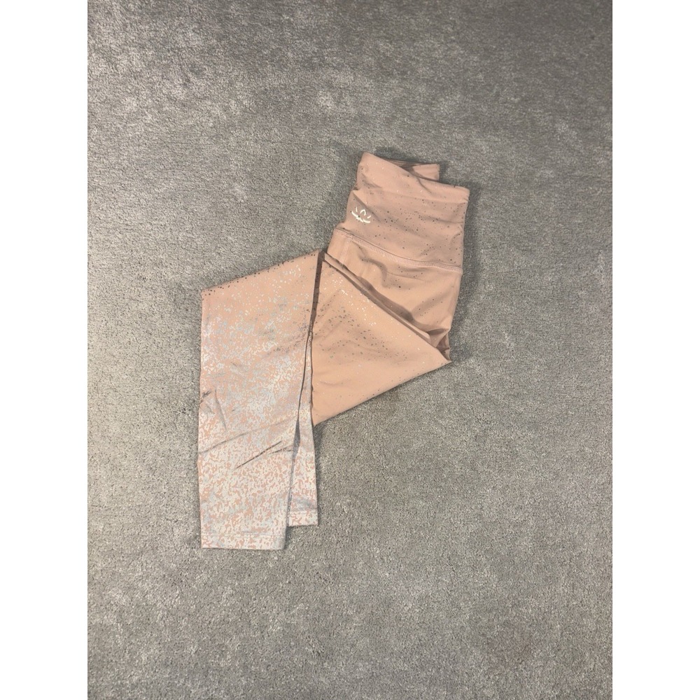 Beyond Yoga Leggings Women Small Blush Silver Alloy Ombre Yoga Athletic